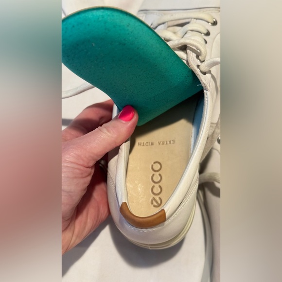 Ecco Soft 7 Leather Sneakers for Women, White, Size 40 Eu/9 US. PLUS Dust Bag! - Picture 11 of 13